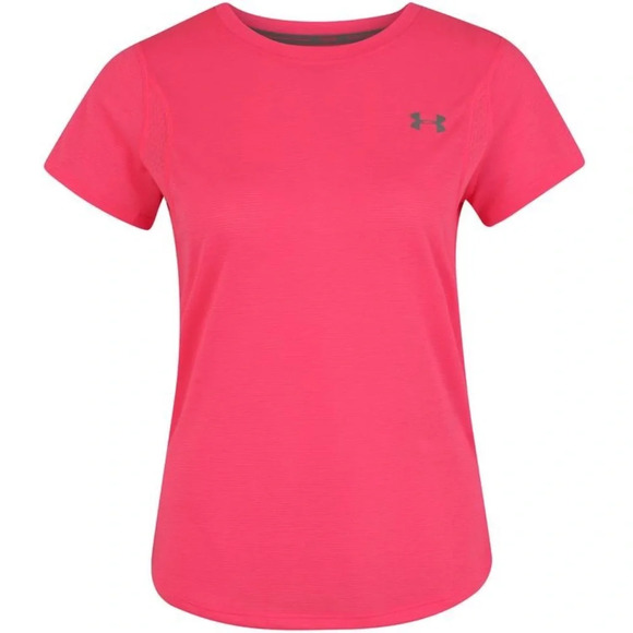 Under Armour medium pink fitted heat-gear gym top - Picture 4 of 7
